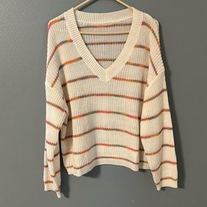 Striped cream sweater